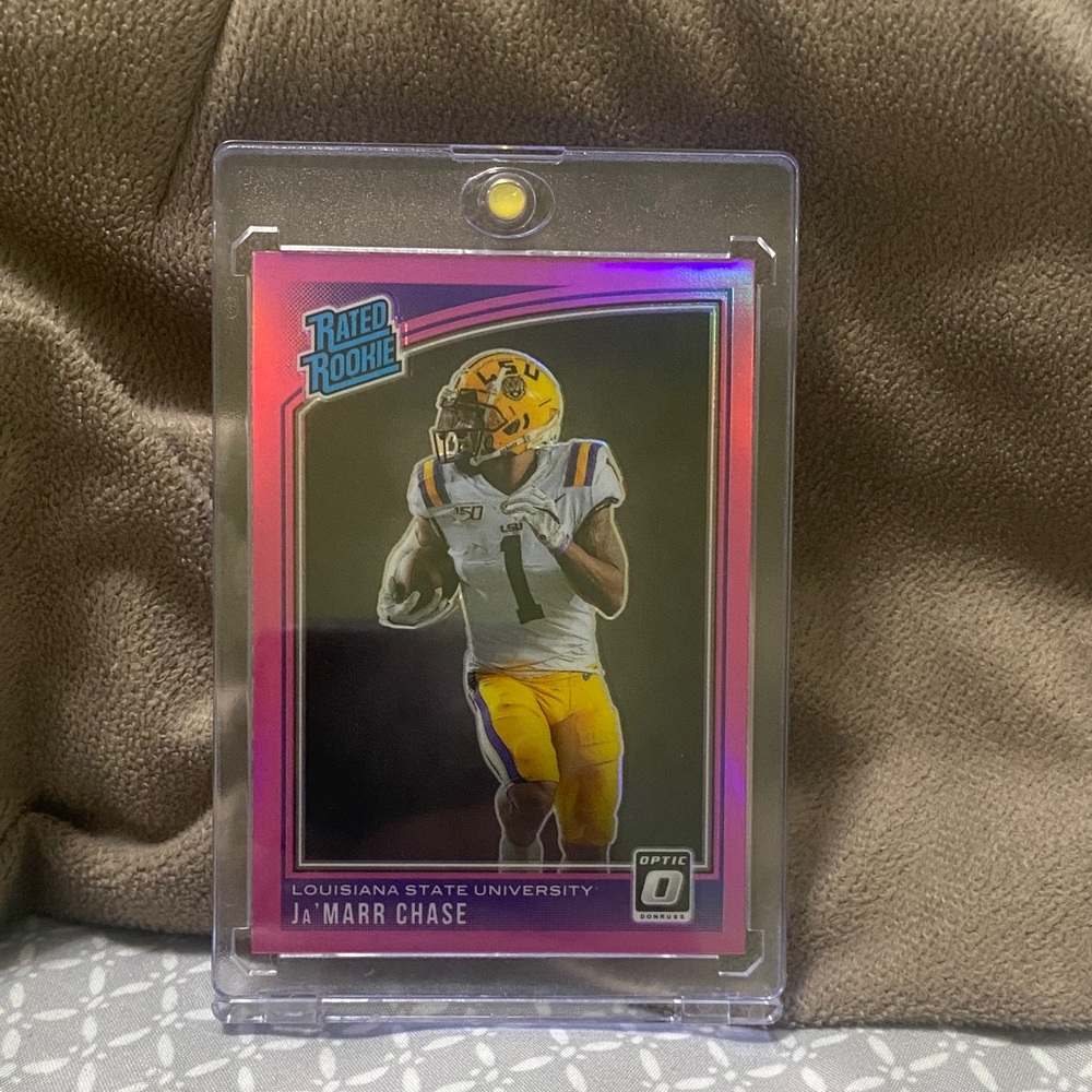 2021 Panini Donruss Optic Draft Picks Ja’Marr Chase Roomie Pink!!